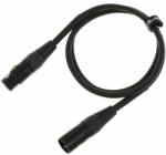  Cablu microfon Pro Snake TPM 1, 0 m, XLR mamă-tată, negru