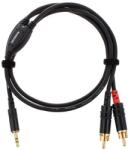  Cablu audio Cordial CFY 0.9 WCC, Jack 3.5 mm stereo la 2x RCA, 0.9 m