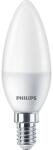 Philips LED izzó E14/40W/matt gyertya 214397
