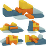 AIYAPLAY Set 9 piese de Joacă Moale pentru Copii 3-6 ani | Aosom Romania (3D0-036V00MX)