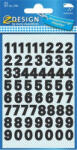 Avery Zweckform Matrica, számok, 0-9, AVERY ZWECKFORM, fekete, 120 matrica/csomag (AY3781) (3781)