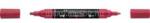 Faber-Castell Akril marker kétvégű MULTIMARK 433 Faber-Castell piros bogyó (FC185933) (FC185933)