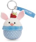 NICI Suport Chei Plusat NICI Hase Cupcake 7cm - Alb, Mesaj 100 dulce (21079116)
