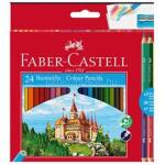 Faber-Castell Színes ceruza készlet bicolor hatszögletű + hegyezővel Faber-Castell 24+3klf. szín (FC110324) (FC110324)