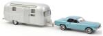 Norev Model de colecție Norev Mașini moderne - Ford Mustang and Airstream Caravan (Blue metallic) (1968/1972) (270582)
