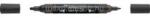 Faber-Castell Akril marker kétvégű MULTIMARK 299 Faber-Castell fényes fekete (FC185998) (FC185998)