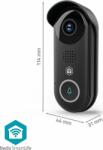 Nedis Wi-Fi okos videós kapucsengő, 2 MP Full HD, IP54, mozgásérzékelő, éjjellátó, ONVIF, fekete