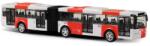 Rappa Autobuz articulat metalic PID Praga roșu 18 cm (RP241114)