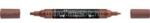 Faber-Castell Akril marker kétvégű MULTIMARK 378 Faber-Castell gesztenyebarna (FC185979) (FC185979)