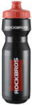 ROCKBROS 750 ml-es kerékpáros kulacs - átlátszó fekete, piros szájrésszel