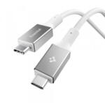 Spigen USB-C - USB-C kábel Spigen EB10010CC, 100W, 5A, 1m, fehér ACA08774