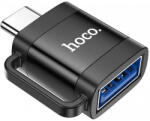 hoco. USB-C - USB-A OTG adapter Hoco UA31C, fekete
