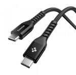 Spigen USB-C - USB-C kábel Spigen EB10010CCA, 100W, 5A, 1m, fekete ACA11103