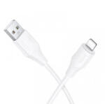 hoco. USB-A - Lightning kábel Hoco X124, 18W, 2.4A, 1m, fehér
