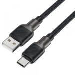 ACEFAST USB-A - USB-C kábel Acefast C10-04, 18W, 2.4A, 1.2m, fekete