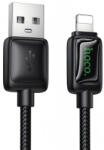 hoco. USB-A - Lightning kábel Hoco U146, 12W, 2.4A, 1.2m, fekete