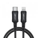 ACEFAST USB-C - Lightning kábel Acefast C4-01, 30W, 3A, 1, 8m, fekete