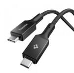 Spigen USB-C - USB-C kábel Spigen EB10010CC, 100W, 5A, 1m, fekete ACA09459