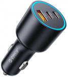 ORICO HyperDrive autós töltő, 165W, 5A, 1 x USB-A - 2 x USB-C, fekete