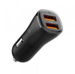 Spigen EV302 Essential autós töltő, 30W, 3A, 2 x USB-A, fekete ACP08700