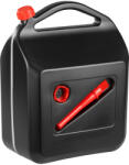 Holeczech Canistră pentru combustibil, Holeczech, 20 l, negru, plastic, cu capac înșurubabil, cu duză de turnare, pentru benzină și motorină