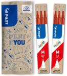 Pilot FriXion Gel Rollertoll Betét 0.7 mm, 6 db, Piros, Törölhető Tinta, FriXion Ball és Clicker 0.7 Kompatibilis, Közepes Vastagság