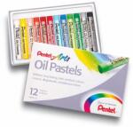 LIPTON Olajpasztell kréta, PENTEL, "Arts", 12 különböző szín (PENPHN12U)