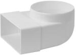 EUROPLAST Lapos csatorna-körcsatorna átalakító idom 90 fok 90x220mm - 150mm (KLD29-150)