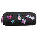 COOLPACK K-Pop Dark szilikon bedobálós tolltartó 5 darab 3D pinnel - fekete - Cool Pack (27362CP)