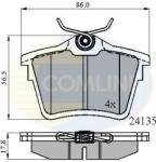 COMLINE set placute frana, frana disc COMLINE CBP01252 (CBP01252)