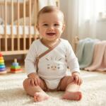Rainy Body pentru bebeluși cu mâneci lungi 48 - 62 cm. Mecho și prietenii