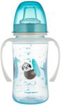 Canpol babies Pahar cu duză din silicon și mânere luminoase 240 ml PP EasyStart Exotic Animals albastru 35/208