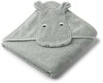 Liewood Prosop de baie pentru bebeluși Albert Hooded Towel Hippo Dove Blue