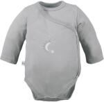 Eevi Body pentru bebeluși cu mâneci lungi Luna gri închis 56-62 cm