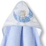 Interbaby Prosop pentru bebeluși 100x100 cm. Bear Sleeping Blue 01225-01