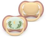 Philips Suzete ortodontice Ultra Air Night + cutie de sterilizare (0-6 luni) zi/noapte, neutre, 2 buc. 00A. 0646.001