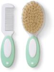 Saro Baby Set pentru bebeluși cu pieptene și perie Mint