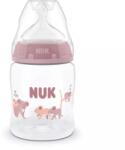 Nuk Biberon pentru bebeluși First Choice PP cu control al temperaturii, 150 ml, tetină din silicon 0+S luni, koala pentru fetițe