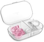 Nuvita Set de 2 suzete ortodontice din silicon (0-6 luni) Stericover Orthosoft Light Pink