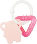 Nattou Jucărie de dentiție răcoritoare pentru bebeluși Elephante Pink