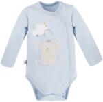 Eevi Body pentru bebeluși Mellow cu mâneci lungi Sky Blue 56 cm