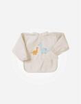 Saro Baby Bavețică impermeabilă pentru bebeluși cu mâneci Dinos Sand Bavata