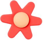 Nattou Jucărie de ros pentru bebeluși din silicon Flower Spinner Pink