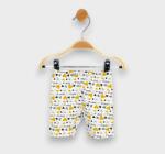 Rainy Pantaloni scurți pentru bebeluși 62-92 cm. Inimioare galbene