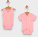 Rainy Set body-uri 2 piese 56 - 86 cm roz