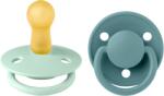 BIBS De Lux Suzetă din cauciuc 2 buc. (6-18 luni) Nordic Mint/Island Sea