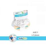 BabyJem Baby Jem Chiloți de antrenament albi 2 buc. albi 155