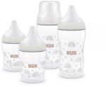Nuk Perfect Match Set de biberoane PP, 4 piese - 2 x 150 ml + 2 x 260 ml, Curcubeu