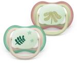Philips Suzete ortodontice Ultra Air Night + cutie de sterilizare (6-18 luni) culori pastelate neutre, 2 buc. 00A. 0661.001
