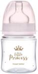 Canpol babies Biberon anti-colici pentru bebeluși cu gât larg Easy Start ROYAL BABY 120 ml, roz 35/233_pin